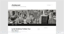 Desktop Screenshot of jhalakpower.wordpress.com