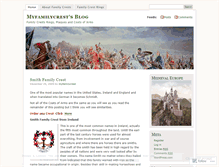 Tablet Screenshot of myfamilycrest.wordpress.com