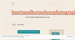 Desktop Screenshot of heartsandhorseshoesphotography.wordpress.com