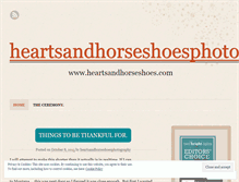 Tablet Screenshot of heartsandhorseshoesphotography.wordpress.com