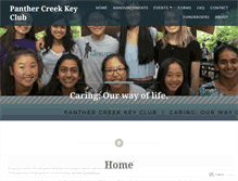 Tablet Screenshot of pckeyclub.wordpress.com