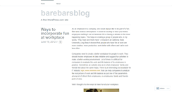 Desktop Screenshot of barebarsblog.wordpress.com