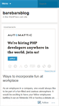 Mobile Screenshot of barebarsblog.wordpress.com