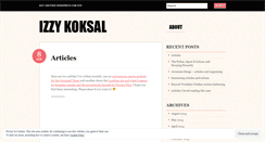 Desktop Screenshot of izzykoksal.wordpress.com