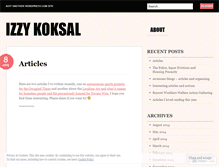 Tablet Screenshot of izzykoksal.wordpress.com