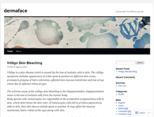 Tablet Screenshot of dermaface.wordpress.com