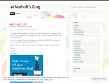 Tablet Screenshot of marhoff.wordpress.com