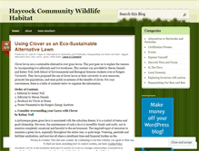 Tablet Screenshot of haycockwildlifehabitat.wordpress.com