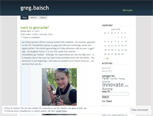 Tablet Screenshot of gregbaisch.wordpress.com