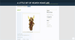 Desktop Screenshot of alittlebitofheavenhomecare.wordpress.com