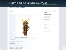 Tablet Screenshot of alittlebitofheavenhomecare.wordpress.com