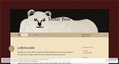 Desktop Screenshot of molarbear.wordpress.com