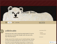 Tablet Screenshot of molarbear.wordpress.com