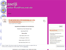 Tablet Screenshot of oktaseiji.wordpress.com