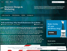 Tablet Screenshot of maxwave10.wordpress.com