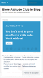 Mobile Screenshot of biereattitudeclub.wordpress.com