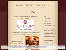 Tablet Screenshot of biereattitudeclub.wordpress.com