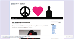 Desktop Screenshot of peacelovepolish.wordpress.com