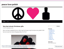 Tablet Screenshot of peacelovepolish.wordpress.com