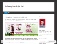 Tablet Screenshot of peluangbisnisdenganmodalkecildibali.wordpress.com