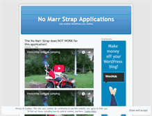 Tablet Screenshot of nomarrstrap.wordpress.com
