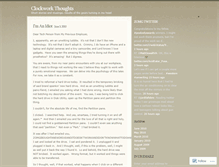 Tablet Screenshot of clockworkthoughts.wordpress.com