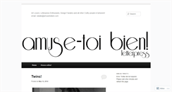 Desktop Screenshot of amusetoibien.wordpress.com