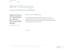 Tablet Screenshot of mid12design.wordpress.com