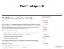 Tablet Screenshot of powerofspeech.wordpress.com