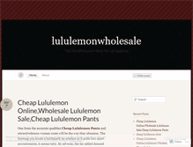 Tablet Screenshot of lululemonwholesale.wordpress.com