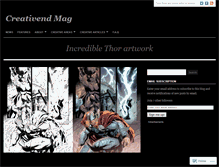 Tablet Screenshot of creativend.wordpress.com