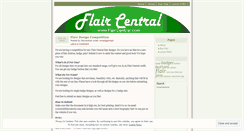 Desktop Screenshot of flaircentral.wordpress.com