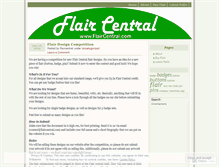 Tablet Screenshot of flaircentral.wordpress.com