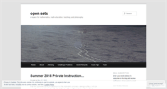 Desktop Screenshot of opensets.wordpress.com