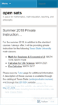 Mobile Screenshot of opensets.wordpress.com