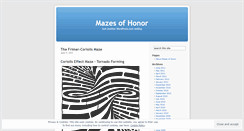 Desktop Screenshot of mazesofhonor.wordpress.com