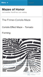 Mobile Screenshot of mazesofhonor.wordpress.com