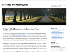 Tablet Screenshot of mercedesandmotorcycles.wordpress.com