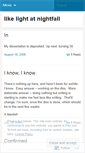 Mobile Screenshot of likelight.wordpress.com