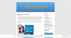 Desktop Screenshot of madeinthesheade.wordpress.com