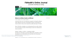 Desktop Screenshot of fithealthjournal.wordpress.com