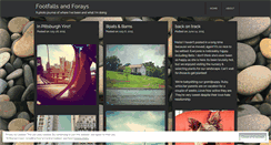 Desktop Screenshot of footfallsandforays.wordpress.com
