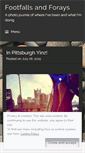 Mobile Screenshot of footfallsandforays.wordpress.com