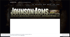 Desktop Screenshot of johnsonarms.wordpress.com