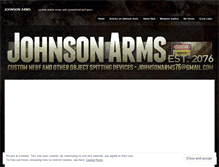 Tablet Screenshot of johnsonarms.wordpress.com