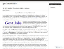 Tablet Screenshot of getsarkarinaukri.wordpress.com