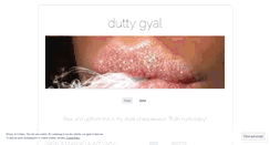 Desktop Screenshot of duttygyal.wordpress.com