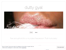 Tablet Screenshot of duttygyal.wordpress.com