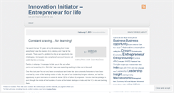 Desktop Screenshot of innovationinitiator.wordpress.com