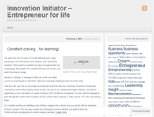 Tablet Screenshot of innovationinitiator.wordpress.com